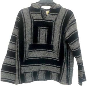 🌞 Sunspecs Baja Surfer drug rug Hoodie black & gray Mexican 100% Acrylic S